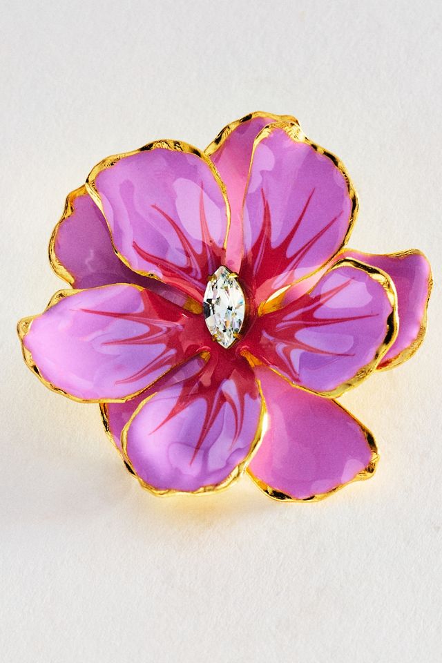 The Pink Reef Handpainted Earrings #1