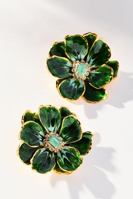 The Pink Reef Handpainted Earrings