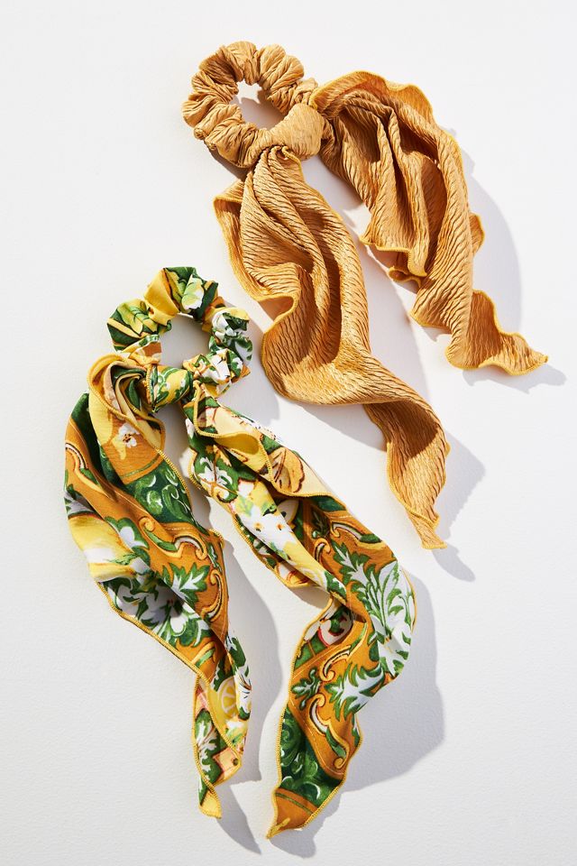Mediterranean Scarf Scrunchie Set | Anthropologie
