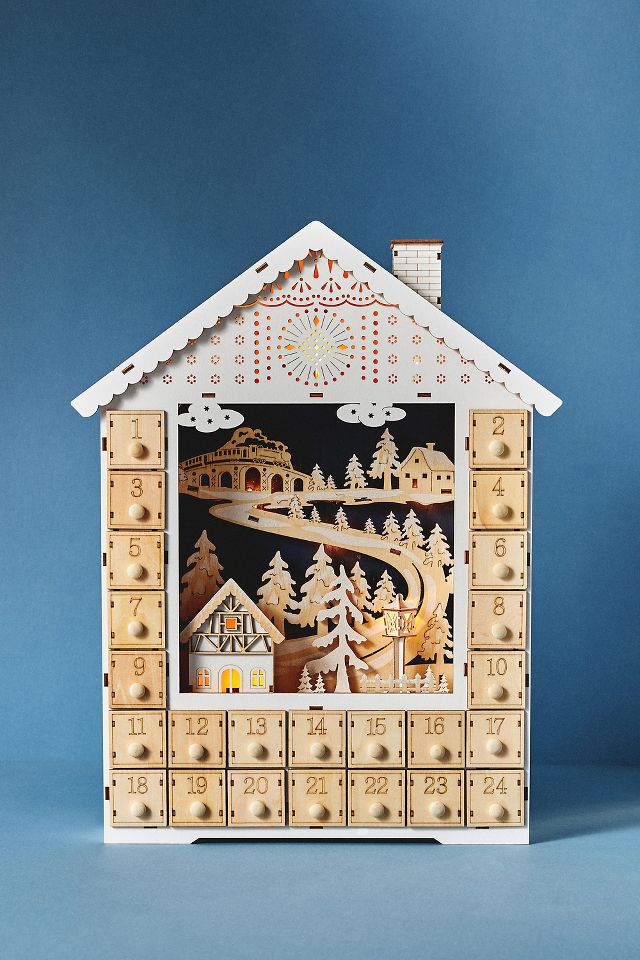 Hans Village LightUp Advent Calendar AnthroLiving