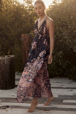 bohemian cut out dress