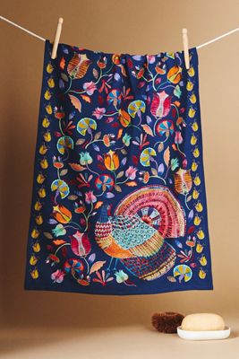 Turkey Tapestry Dish Towel