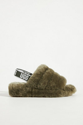 Ugg Fluff Yeah Sloffen Groen 1095119-btol In Green