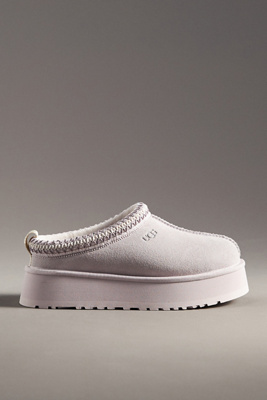 Ugg Bay Slippers Tasman Embroidered Platform Round In Pink
