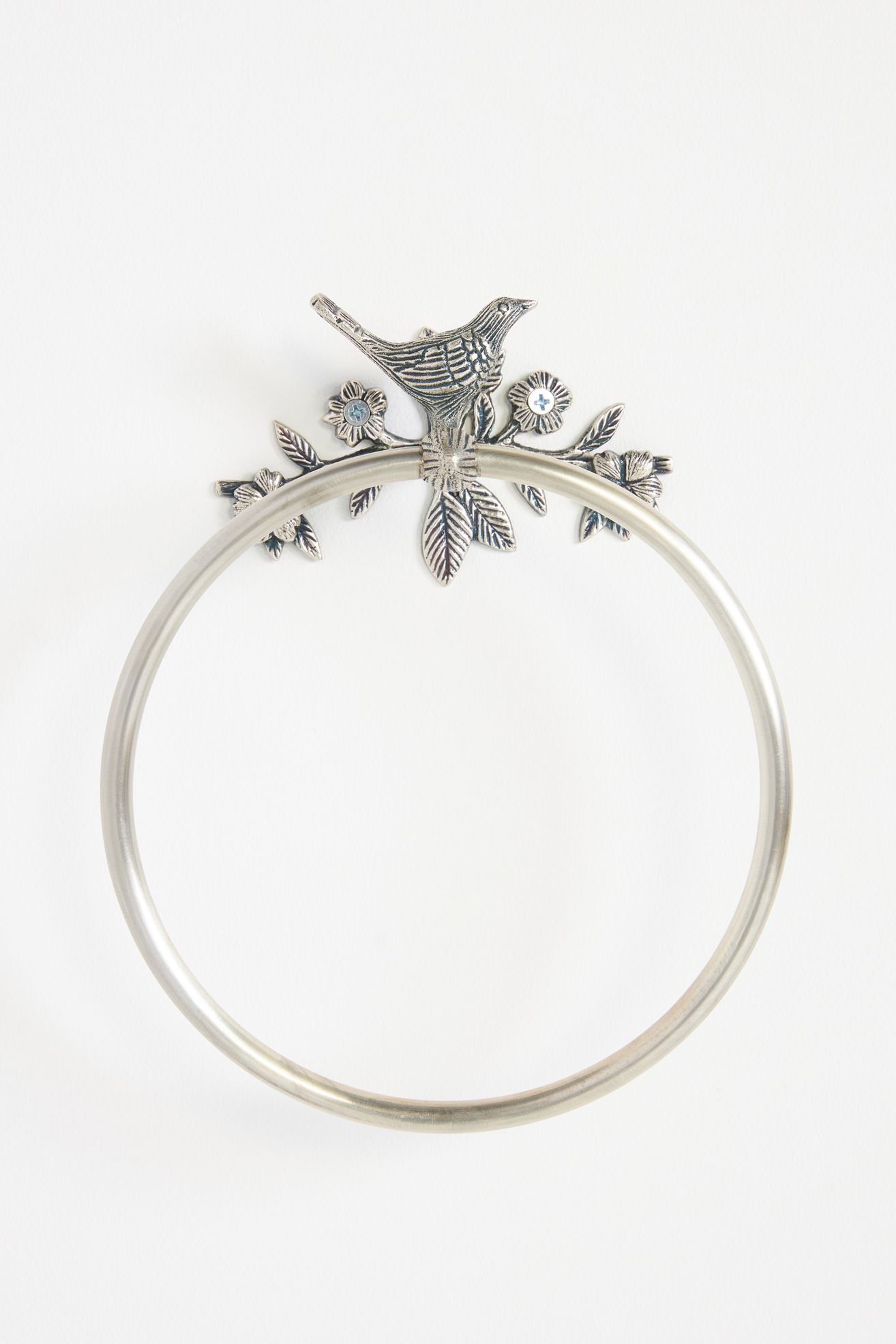 Everlee Towel Ring - Antique Silver, One Size