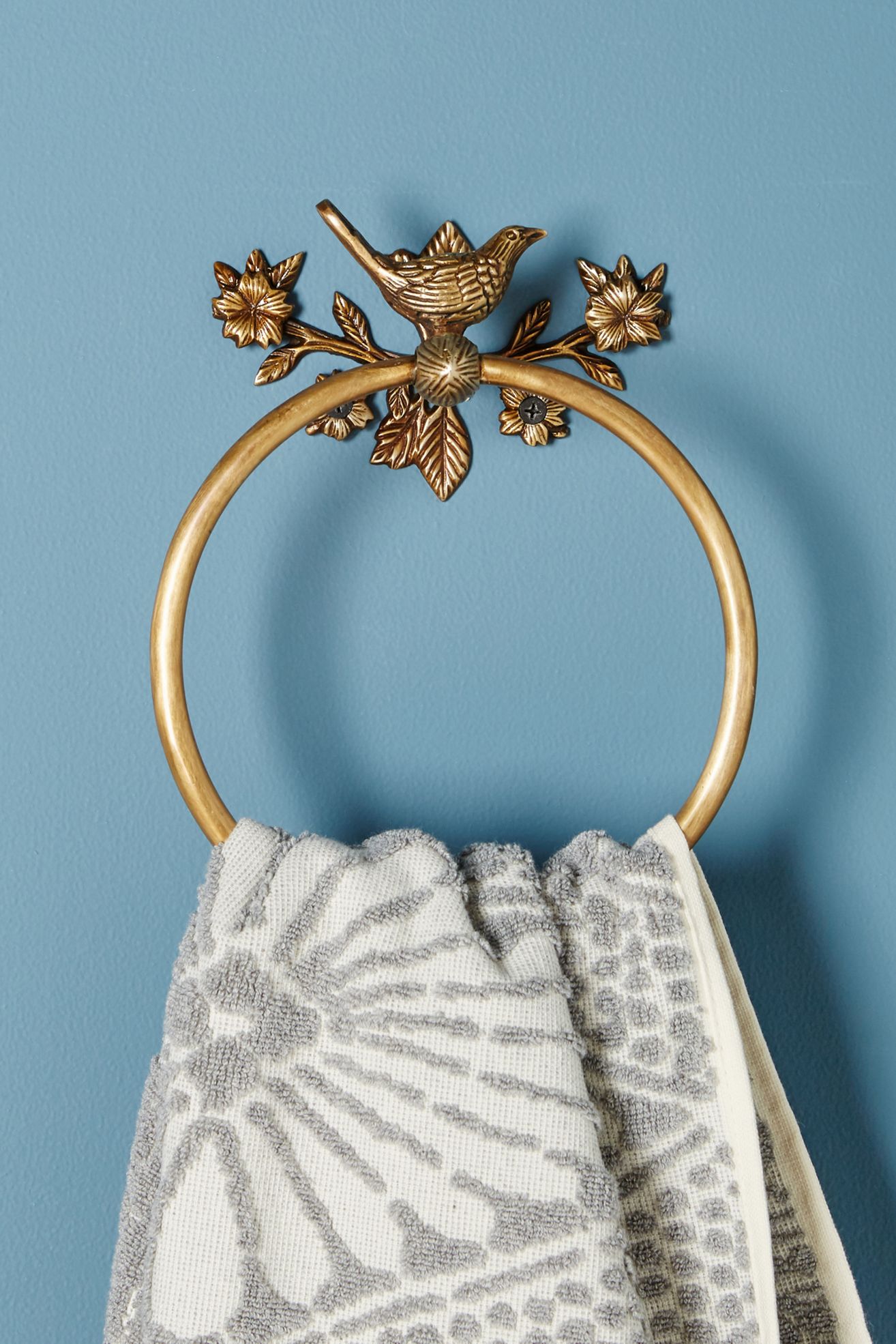 Everlee Towel Ring - Bronze, One Size