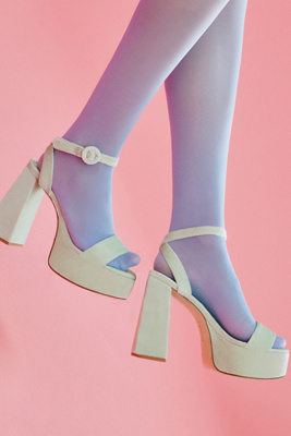 Larroude Dolly Heels In Mint