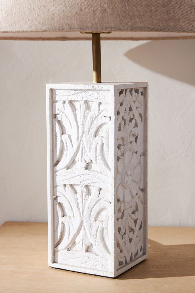 Handcarved Lombok Table Lamp #3