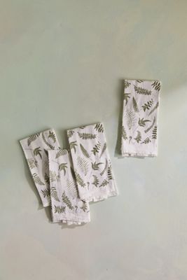 Forest Floor Ferns Napkins, Set of 4
