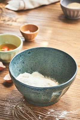 Reactive Glazed Latte Serving Bowl