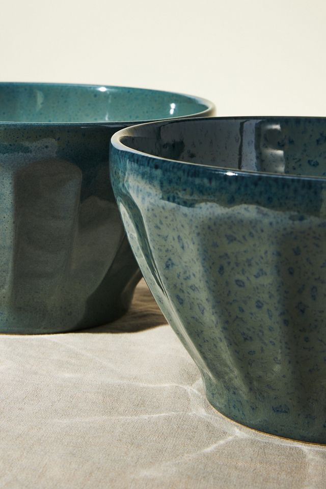 Reactive Glazed Latte Serving Bowl #2