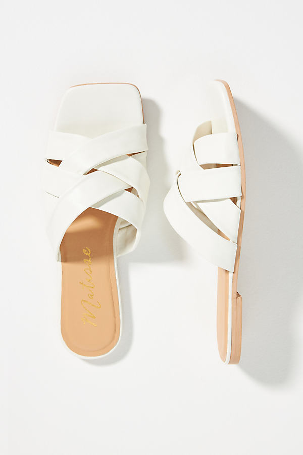 Matisse Pressure Slide Sandals In White