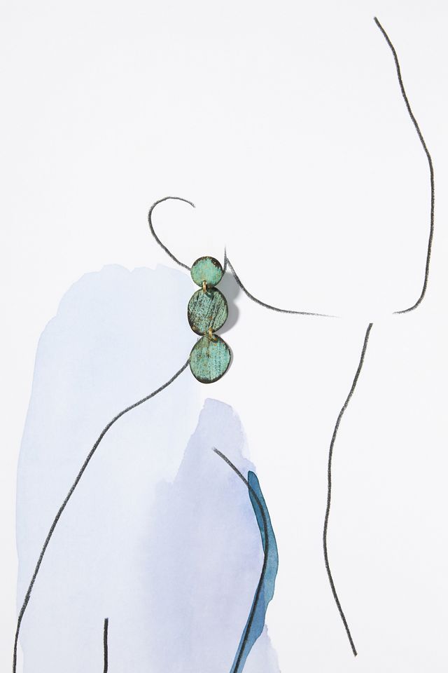 Amazonia Three Pebble Earrings #2