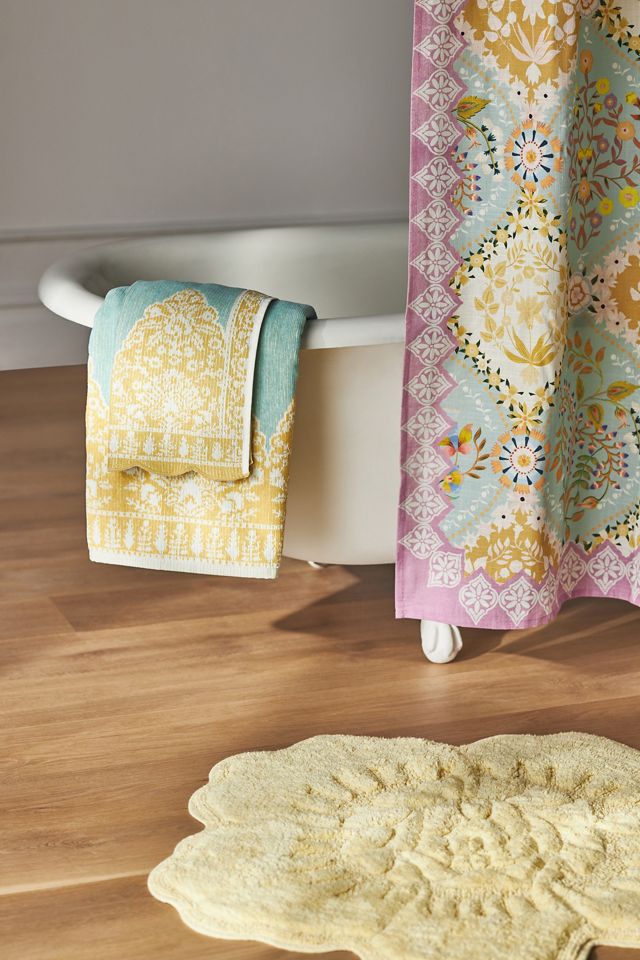 Castile Tufted Cotton Rose Bath Mat #3