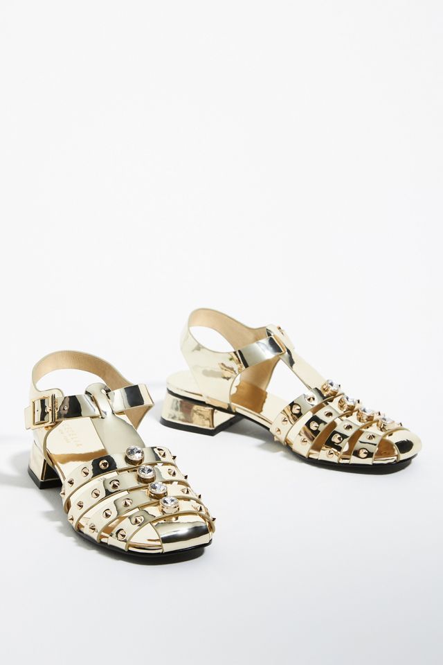Cecelia New York Gigi Embellished Fisherman Flats #1