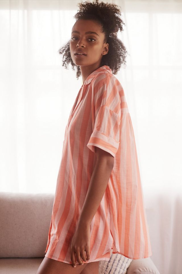 By Anthropologie Two-Piece Stripe Pajama Shorts Set #3