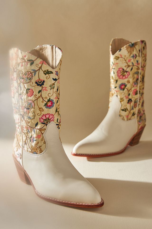 MOMO NEW YORK Embroidered Western Boots #1