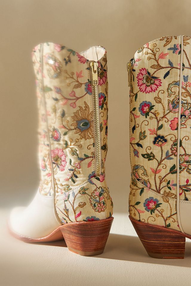Anthropologie - momo MOMO NEW YORK Embroidered Western Boots | Anthropologie