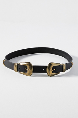 Western Double-Buckle Belt | Anthropologie display picture 2