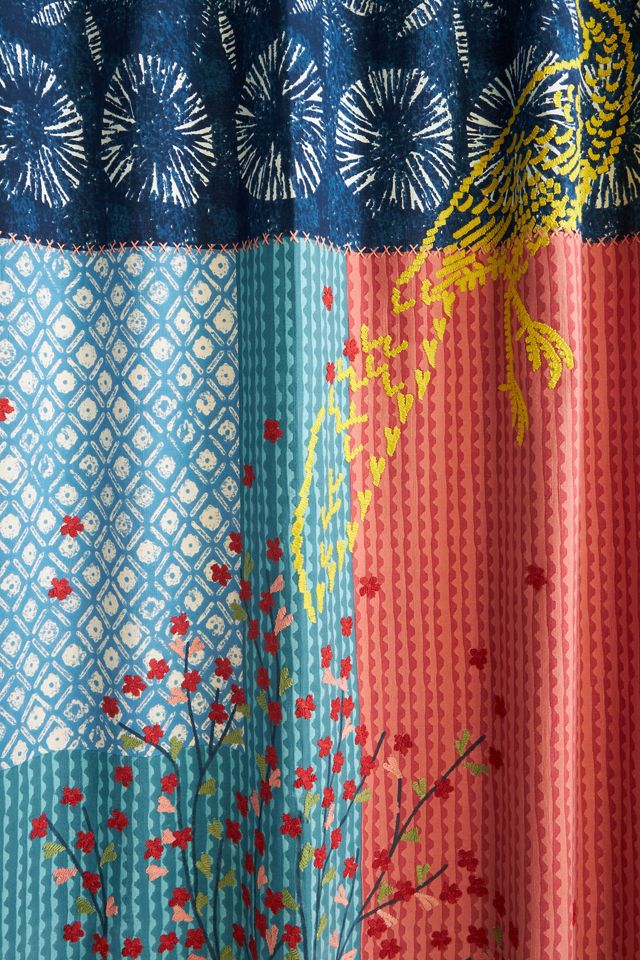Hideaway Embroidered Shower Curtain #1