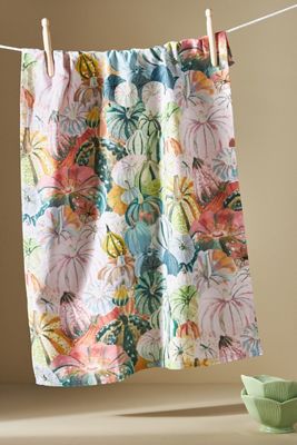 Pastel Pumpkin Dish Towel