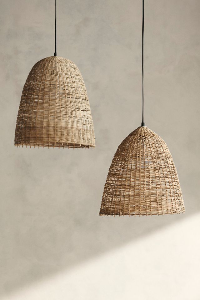 Woven Palm Leaf Pendant #1