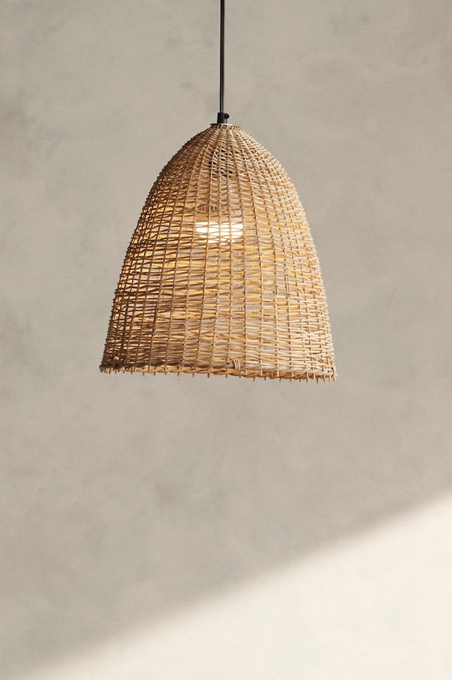 Woven Palm Leaf Pendant #4