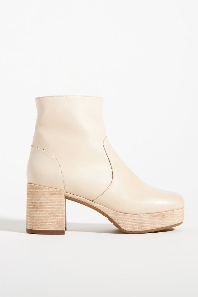 By Anthropologie Leather Platform Boots | Anthropologie