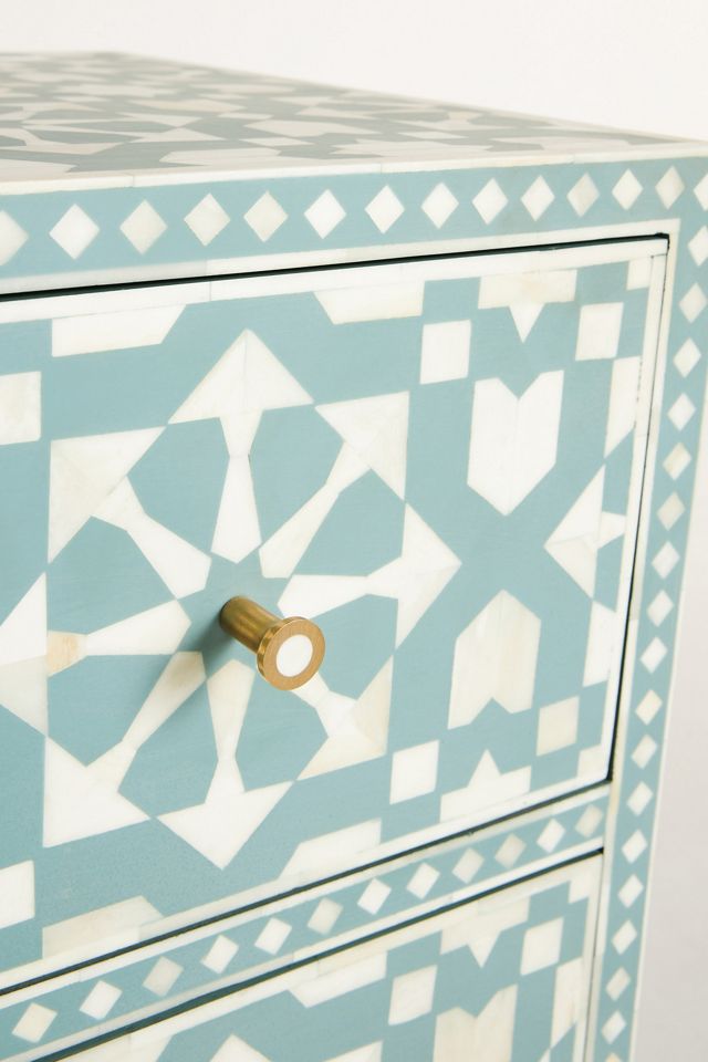 Moroccan Inlay Six-Drawer Dresser #5