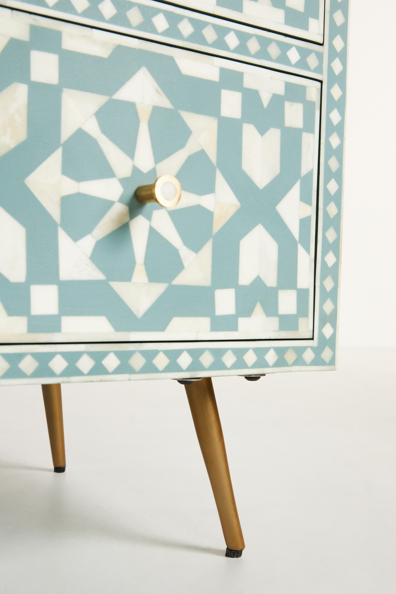 Moroccan Inlay Six-Drawer Dresser