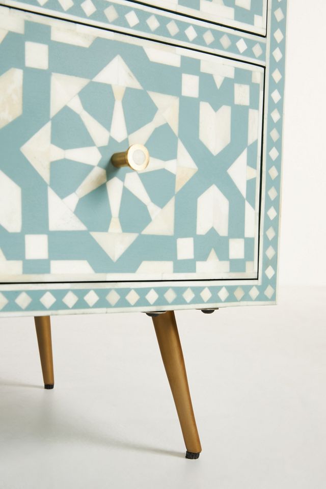 Moroccan Inlay Six-Drawer Dresser #6