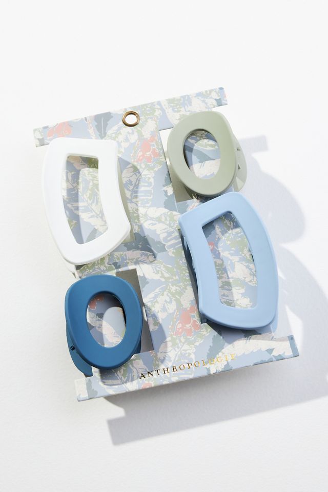 Set of Four Botanical Claw Clips #2