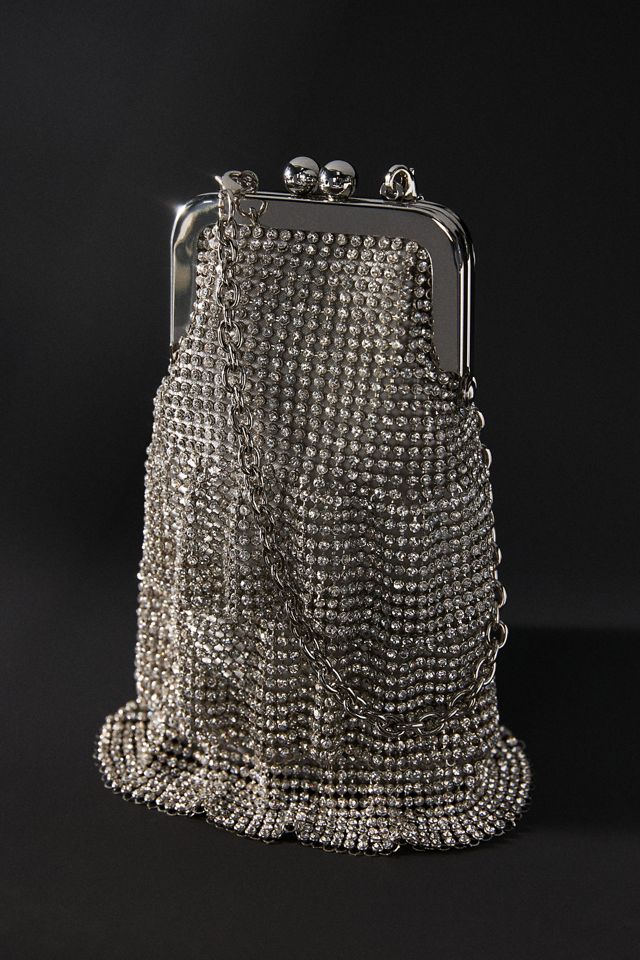 Whiting & Davis Kyra Petite Ruffle Clutch #1