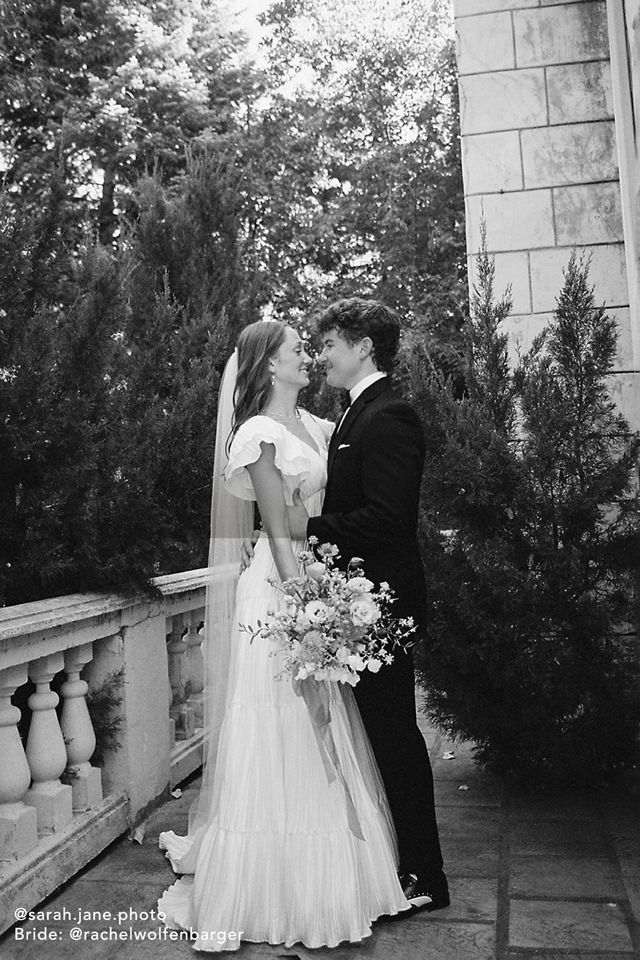 BHLDN Valerie Flutter-Sleeve Pleated Satin Wedding Gown #11