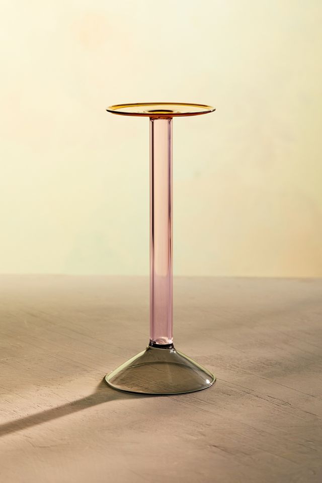 Two Tone Glass Candlestick #1