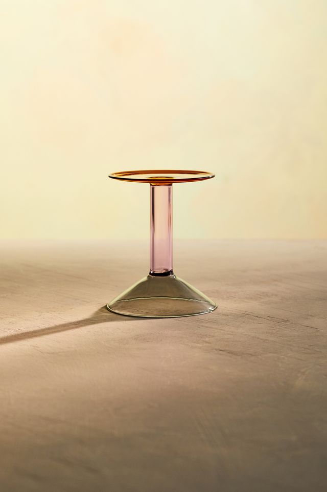 Two Tone Glass Candlestick #3