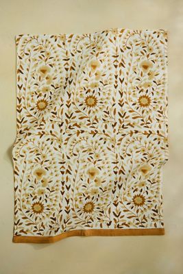 Sandstone Trailing Flowers Dish Towel