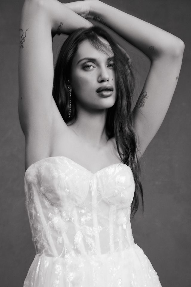 Wtoo by Watters Austin Strapless Corset Tulle Wedding Gown #2