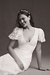 Willowby by Watters Coco V-Neck Puff-Sleeve Floral Lace Wedding Gown #4