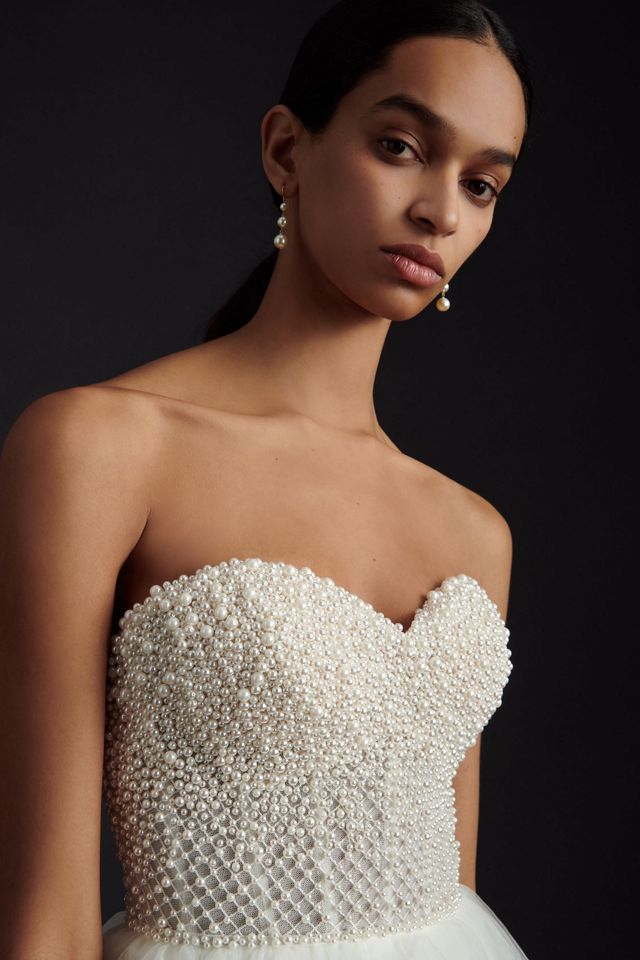 Wtoo by Watters Maeve Strapless Embellished Corset Mini Dress #3