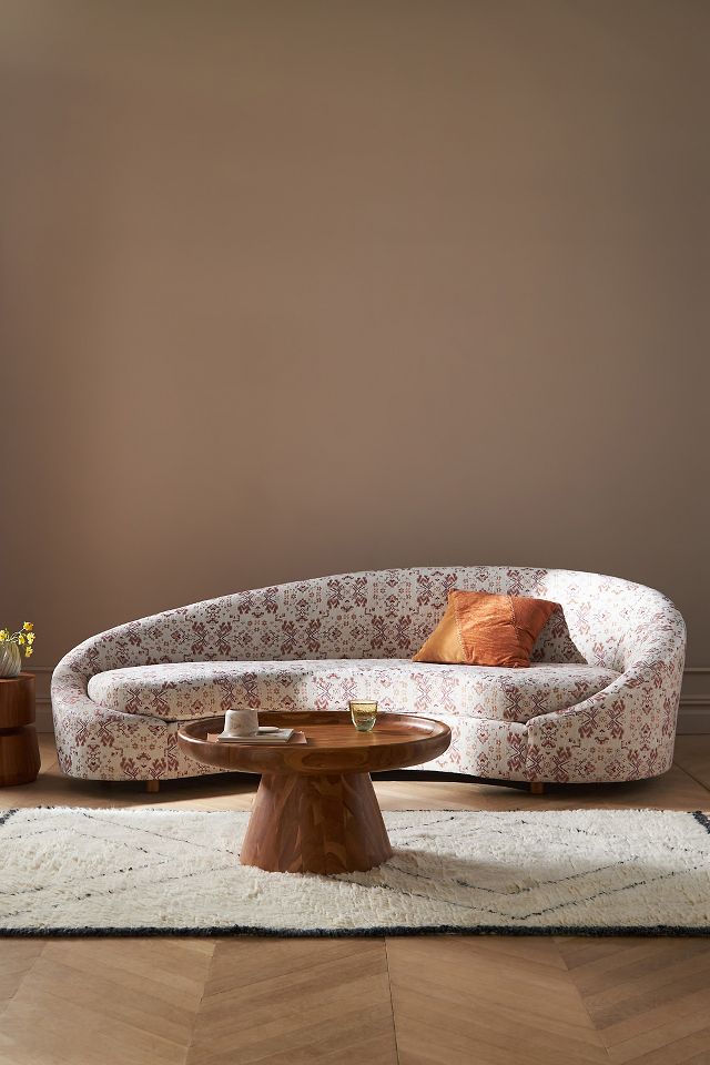 Anthropologie on sale curved sofa