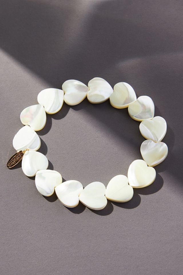 Pearly Heart Bracelet