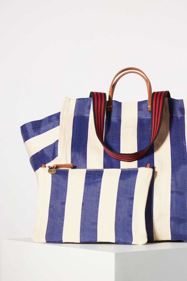 clare v striped canvas bag kut from the cloth jeans — bows & sequins