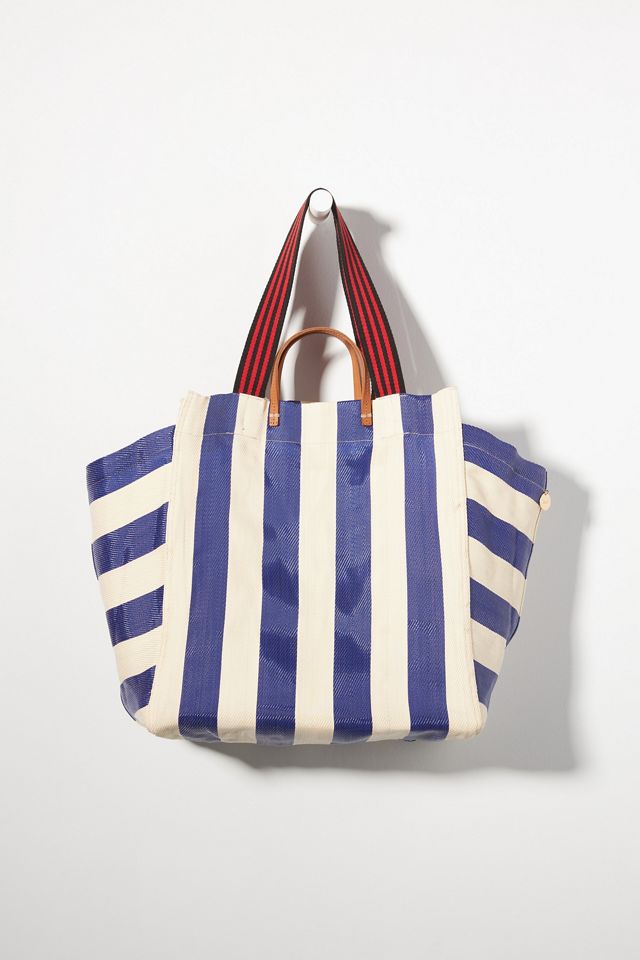 Clare V. Beach Tote and Clutch | Anthropologie