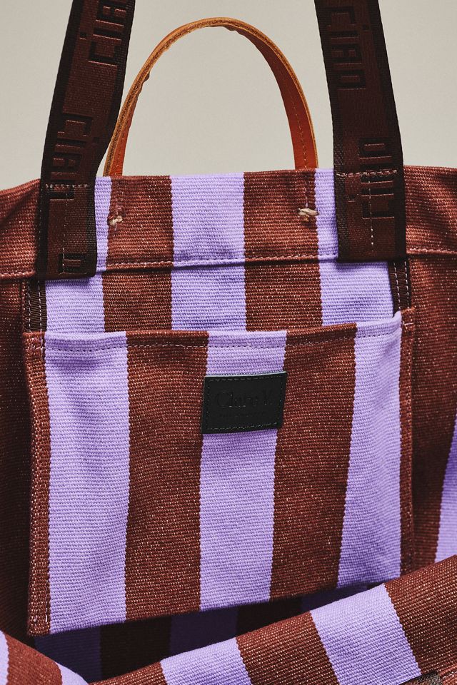 Clare V. Beach Tote and Clutch #3