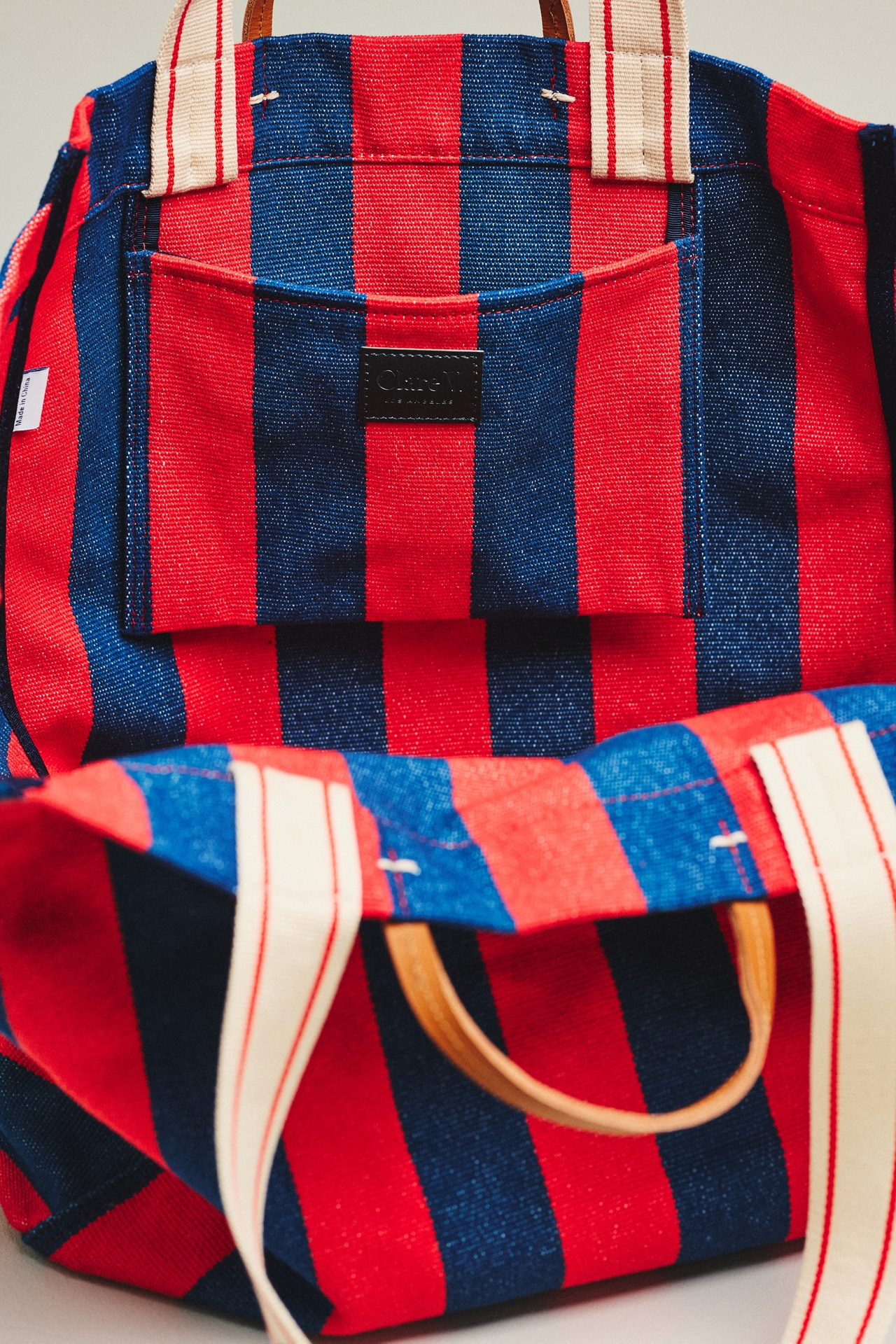 Clare V. Beach Tote and Clutch