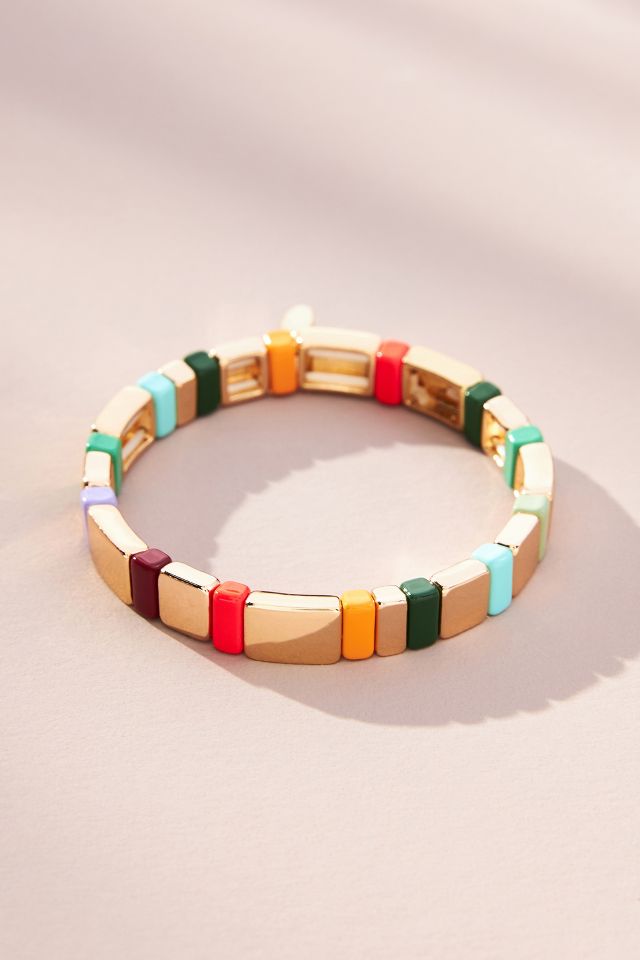 Multi-Color Chicklet Bracelet  Anthropologie Japan - Women's
