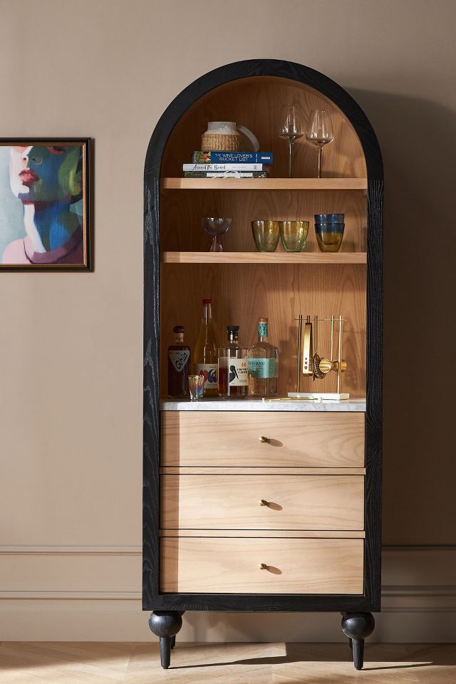 Fern Storage Cabinet by Anthropologie in Black