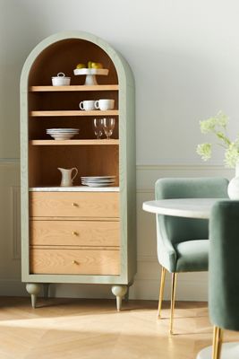 The Fern Marble Top Bookcase