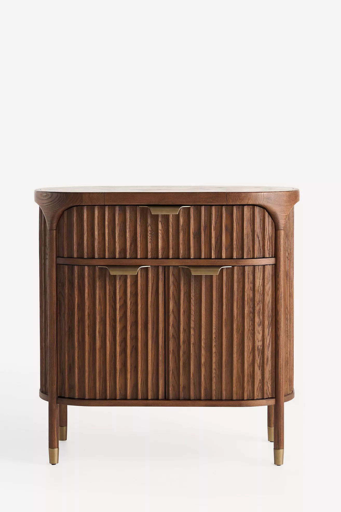 The Isla Fluted-Wood Entryway Cabinet - thumbnail 2